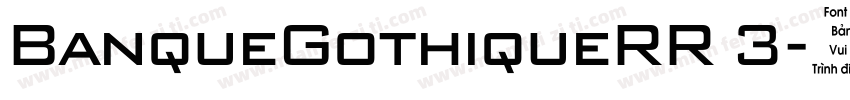 BanqueGothiqueRR 3字体转换